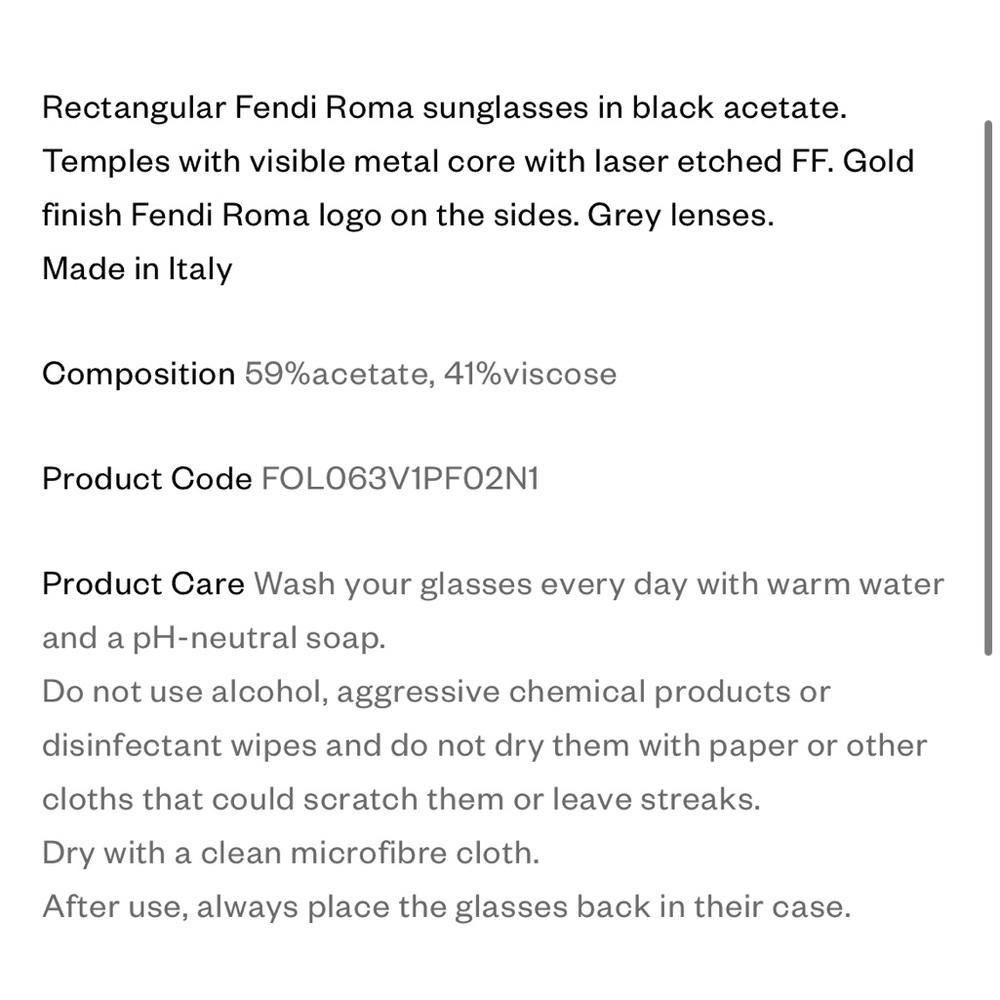 Fendi Roma Sunglasses - Picture 5 of 12